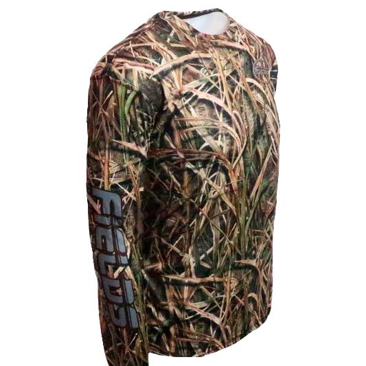Mossy Oak Camo Brown Patch Long Sleeve Shirt