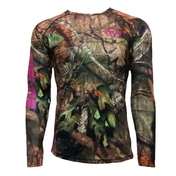 Mossy Oak Womens Camo Purple Patch Long Sleeve Shirt