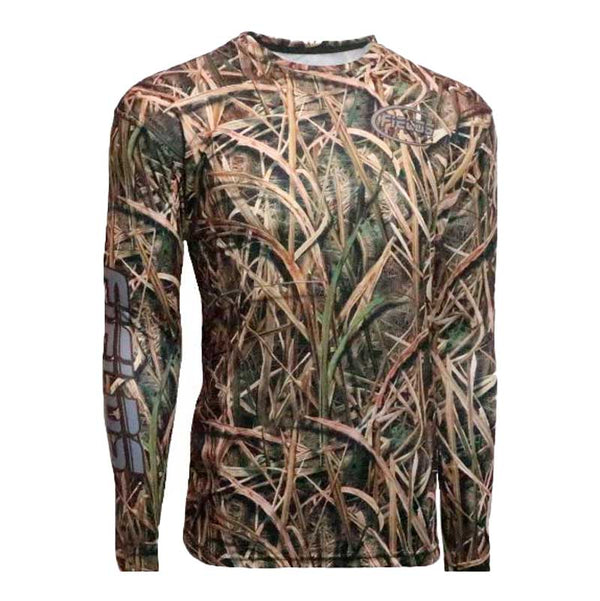 Mossy Oak Camo Brown Patch Long Sleeve Shirt