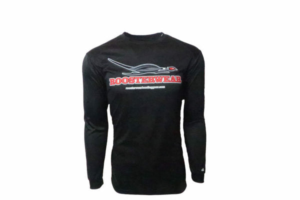 Roosterwear Logo Long Sleeve Moisture Wicking Polyester Shirt