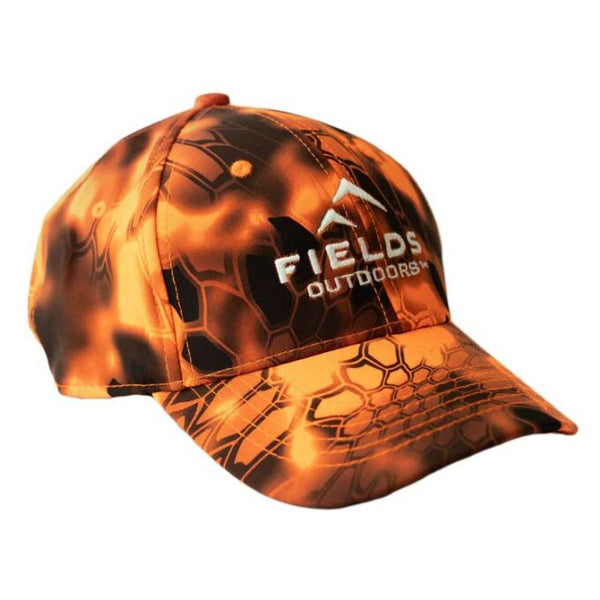 Orange Burnt Camo Logo Hat