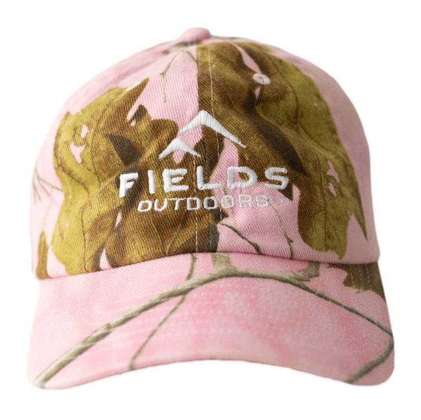 Ladies Camouflage White Embroidered Logo Hat